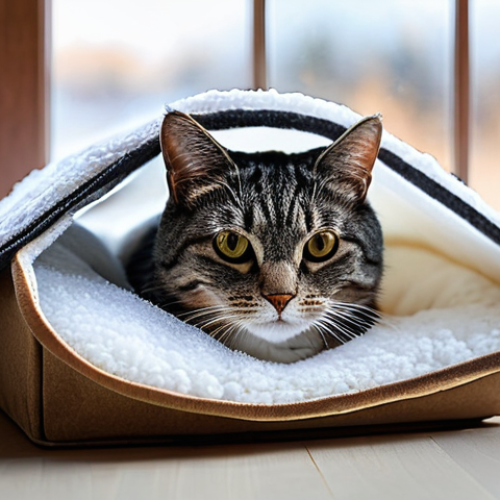 고양이와 겨울나기 - **Prompt 1: A Cozy Winter Cat Haven**
    A domestic shorthair cat, with thick, soft fur, is deeply ...