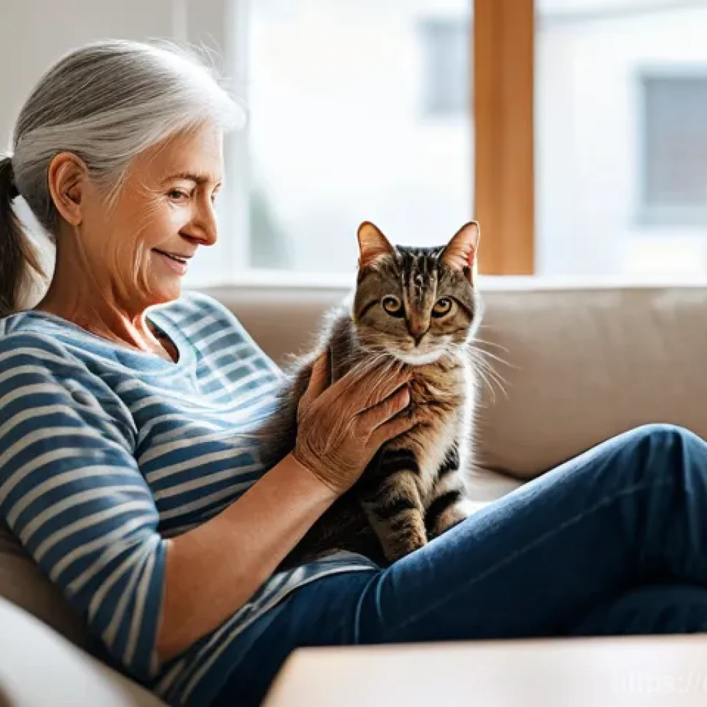 고양이 보험 추천 - **Prompt 1: The Weight of Unexpected Vet Bills Lifted**
    "A cozy, brightly lit living room. A car...