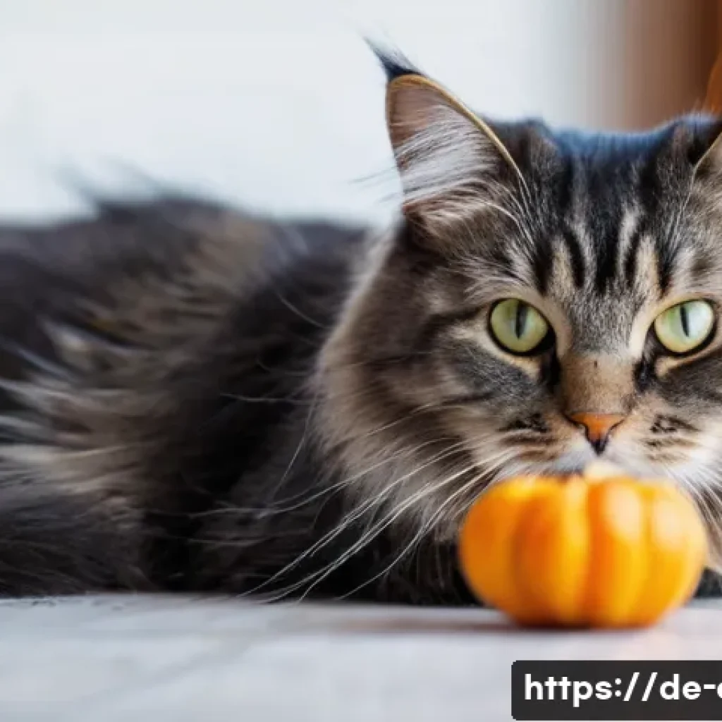고양이 간식 만들기 - **Prompt:** A cozy, close-up shot of a fluffy domestic cat, with bright, curious eyes and glossy fur...